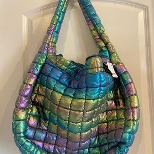 Nwt Free people limited edition quilted carryall bag